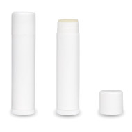 White Stick Filled and Unlabeled Lip Balm Tube